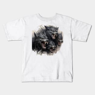 Angry Wolves Kids T-Shirt